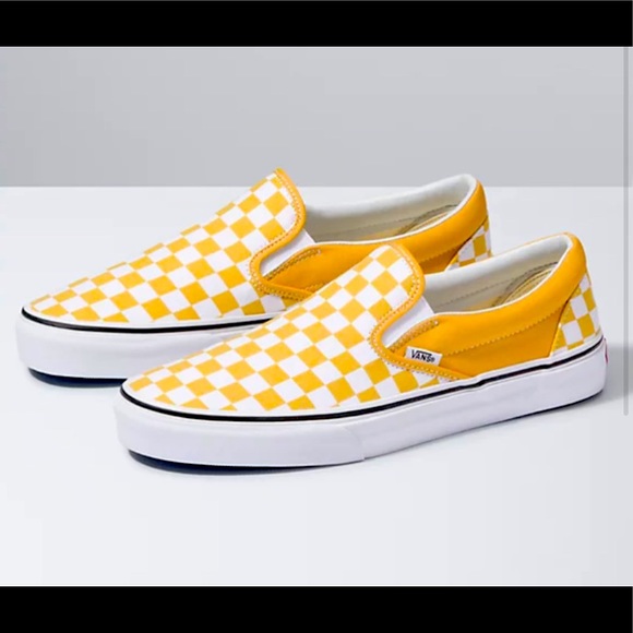 Vans | Shoes | Mens Yellow Checkered 